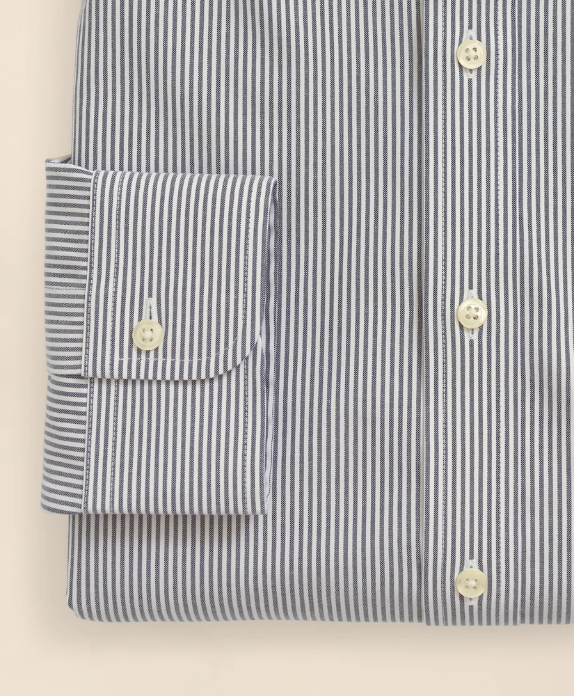 Stretch Supima&reg; Cotton Non-Iron Pinpoint Oxford Button-Down Collar, Candy Stripe Dress Shirt, image 4