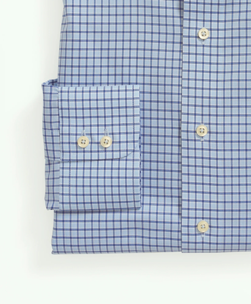 Brooks Brothers X Thomas Mason® Cotton Poplin English Collar, Check Dress Shirt, image 4