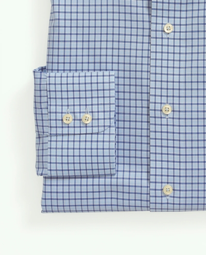 Brooks Brothers X Thomas Mason® Cotton Poplin English Collar, Check Dress Shirt, image 4