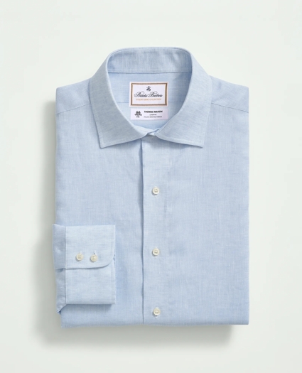 Brooks Brothers X Thomas Mason® Linen Poplin English Spread Collar, image 3