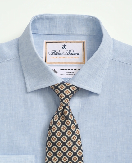 Brooks Brothers X Thomas Mason® Linen Poplin English Spread Collar, image 4