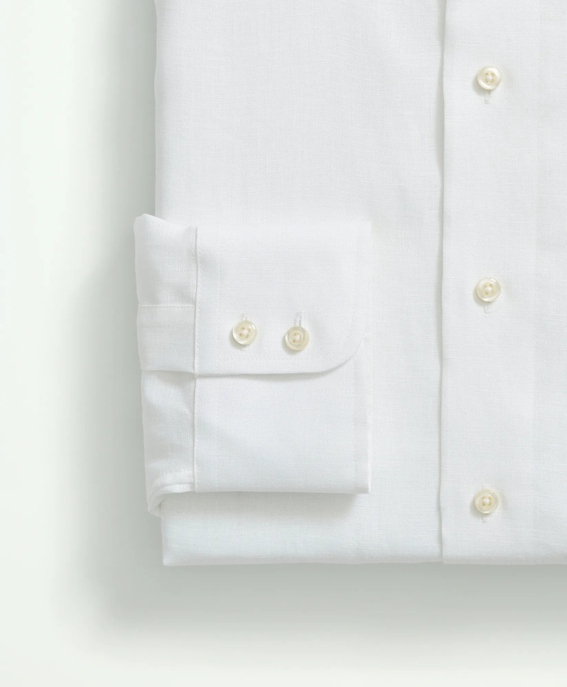 Brooks Brothers X Thomas Mason® Linen Poplin English Spread Collar, image 3