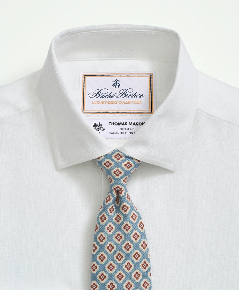 Brooks Brothers X Thomas Mason® Linen Poplin English Spread Collar, image 5