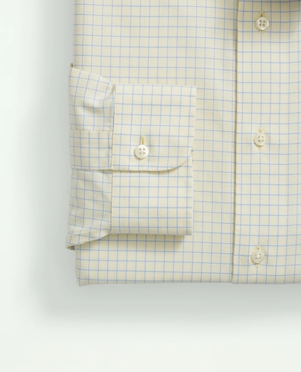 Stretch Supima® Cotton Non-Iron Royal Oxford Ainsley Collar, Windowpane Dress Shirt, image 4