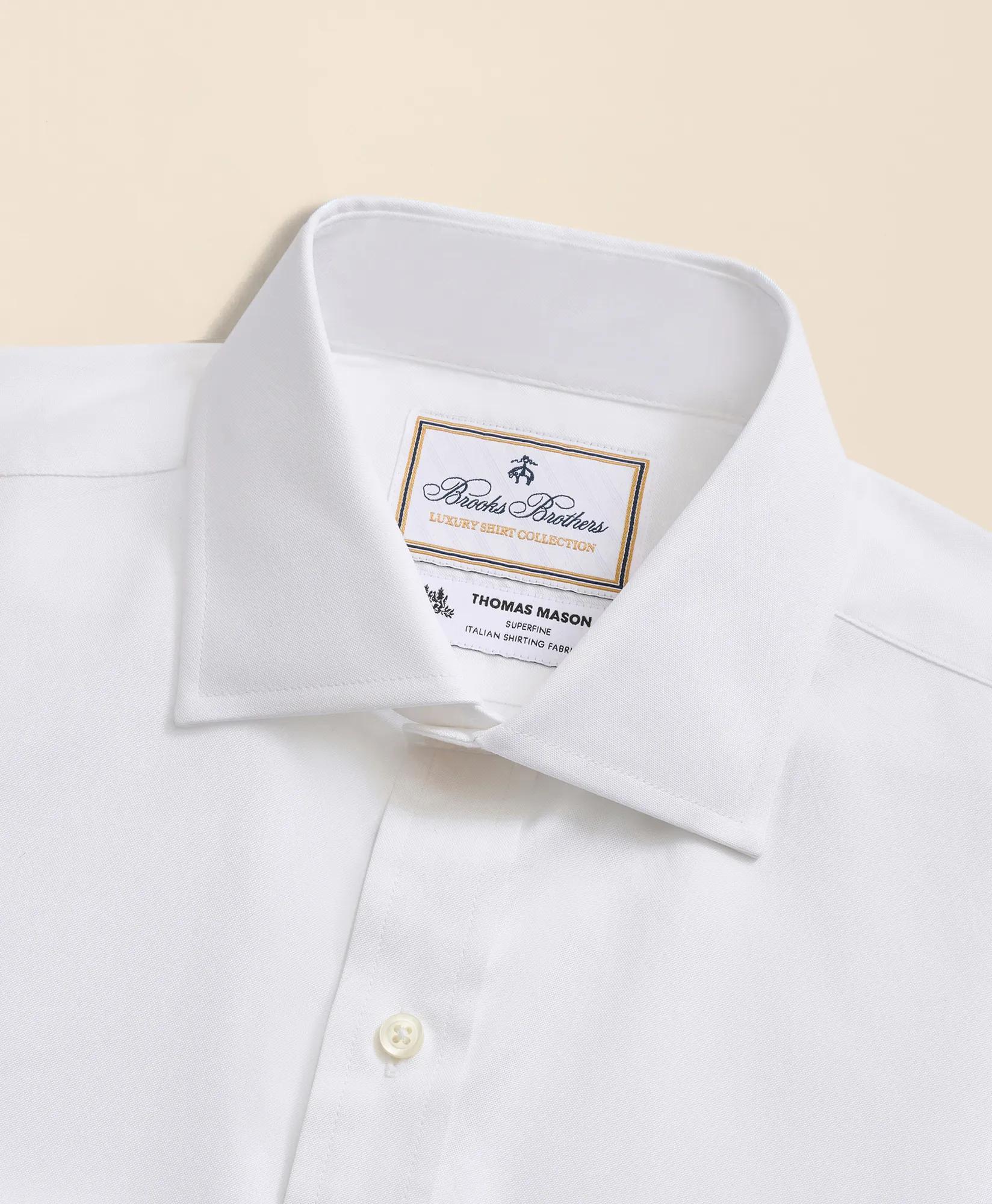 Brooks Brothers X Thomas Mason&reg; Cotton Pinpoint Oxford English Collar Dress Shirt, image 2