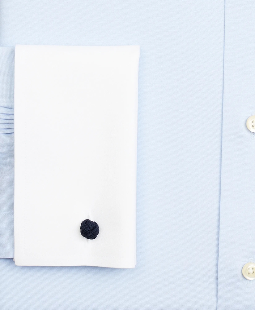 Stretch Supima&reg; Cotton Non-Iron Pinpoint Oxford Contrast Ainsley Collar Dress Shirt, image 3