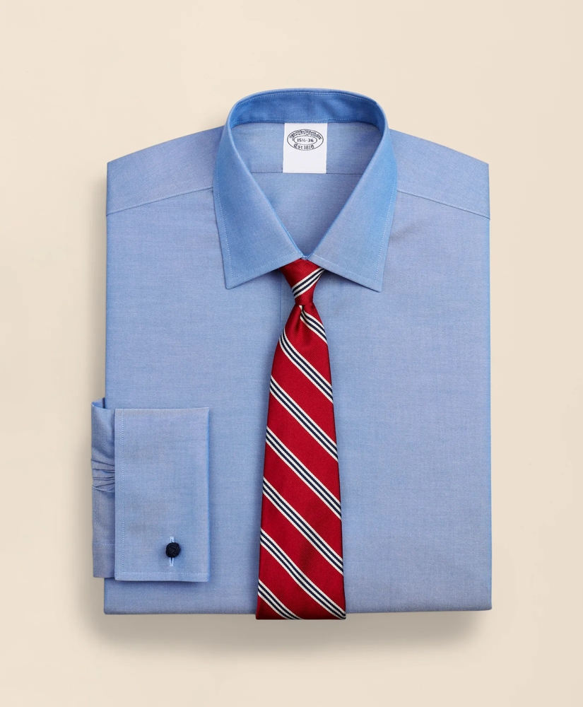 Stretch Supima&reg; Cotton Non-Iron Pinpoint Oxford Ainsley Collar Dress Shirt, image 1
