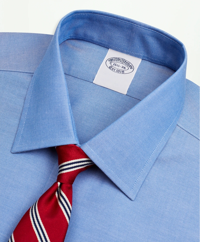 Stretch Supima® Cotton Non-Iron Pinpoint Oxford Ainsley Collar Dress Shirt, image 2