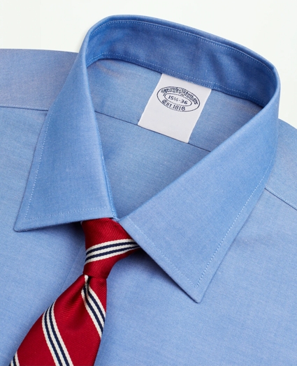Stretch Supima® Cotton Non-Iron Pinpoint Oxford Ainsley Collar Dress Shirt, image 2