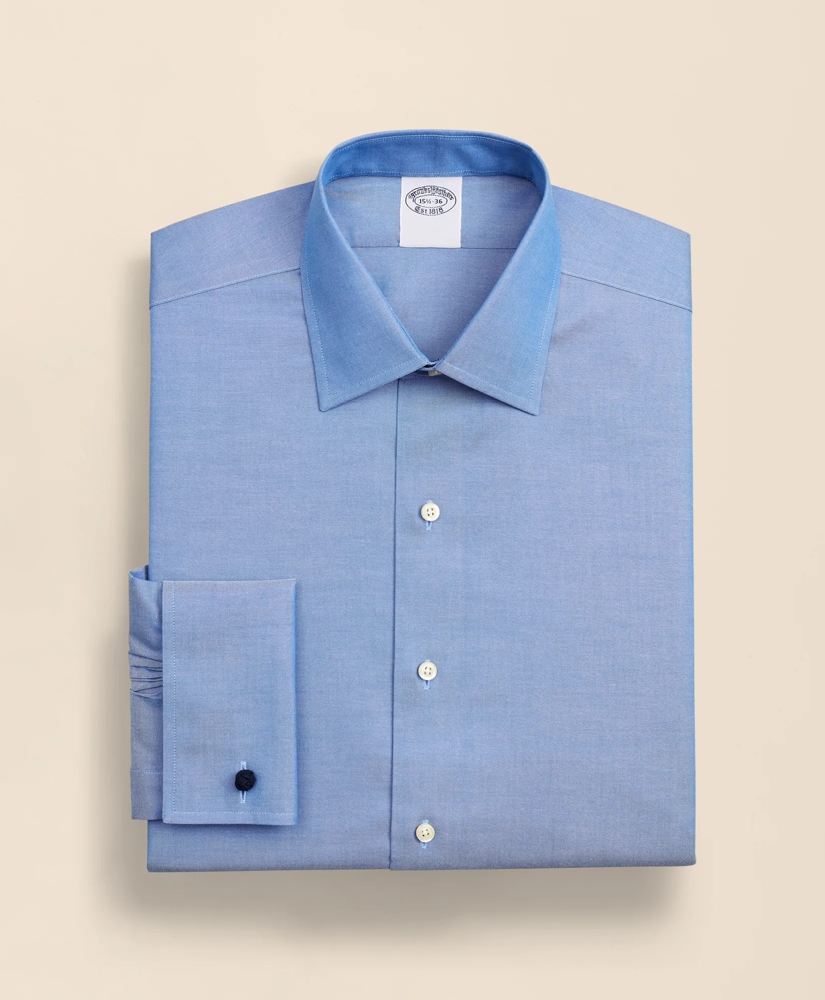 Stretch Supima&reg; Cotton Non-Iron Pinpoint Oxford Ainsley Collar Dress Shirt, image 2