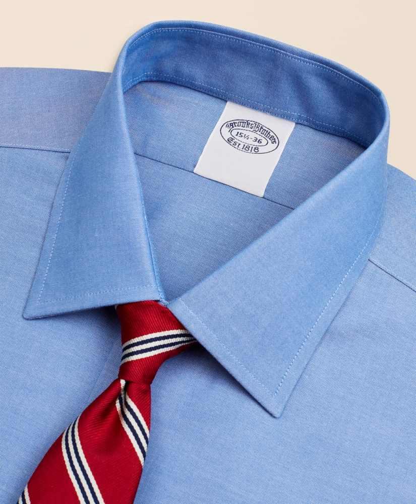 Stretch Supima&reg; Cotton Non-Iron Pinpoint Oxford Ainsley Collar Dress Shirt, image 4