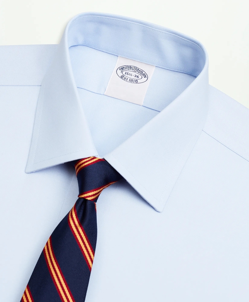 Stretch Supima® Cotton Non-Iron Pinpoint Oxford Ainsley Collar Dress Shirt, image 2