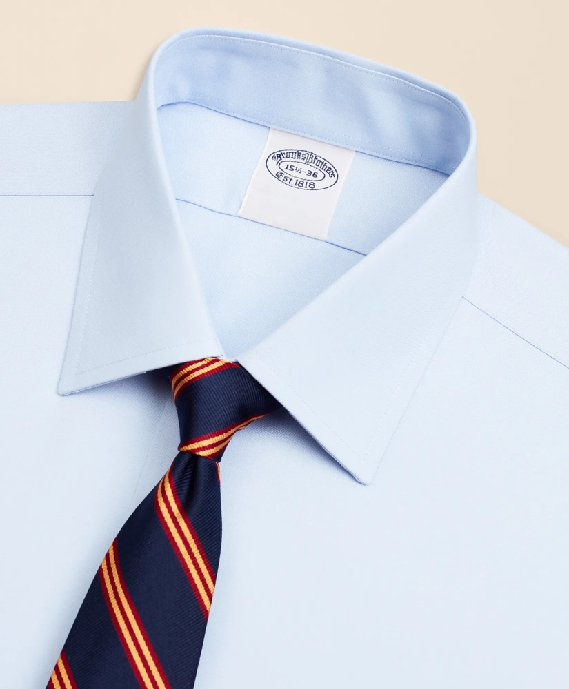 Stretch Supima&reg; Cotton Non-Iron Pinpoint Oxford Ainsley Collar Dress Shirt, image 2