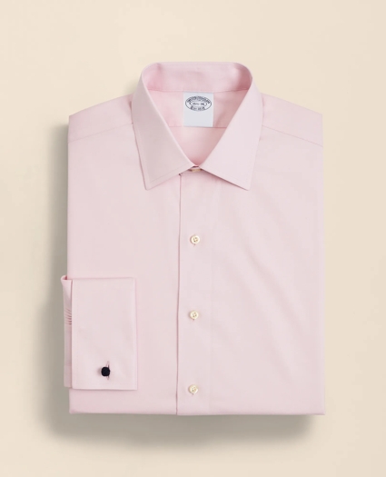 Stretch Supima&reg; Cotton Non-Iron Pinpoint Oxford Ainsley Collar Dress Shirt, image 2