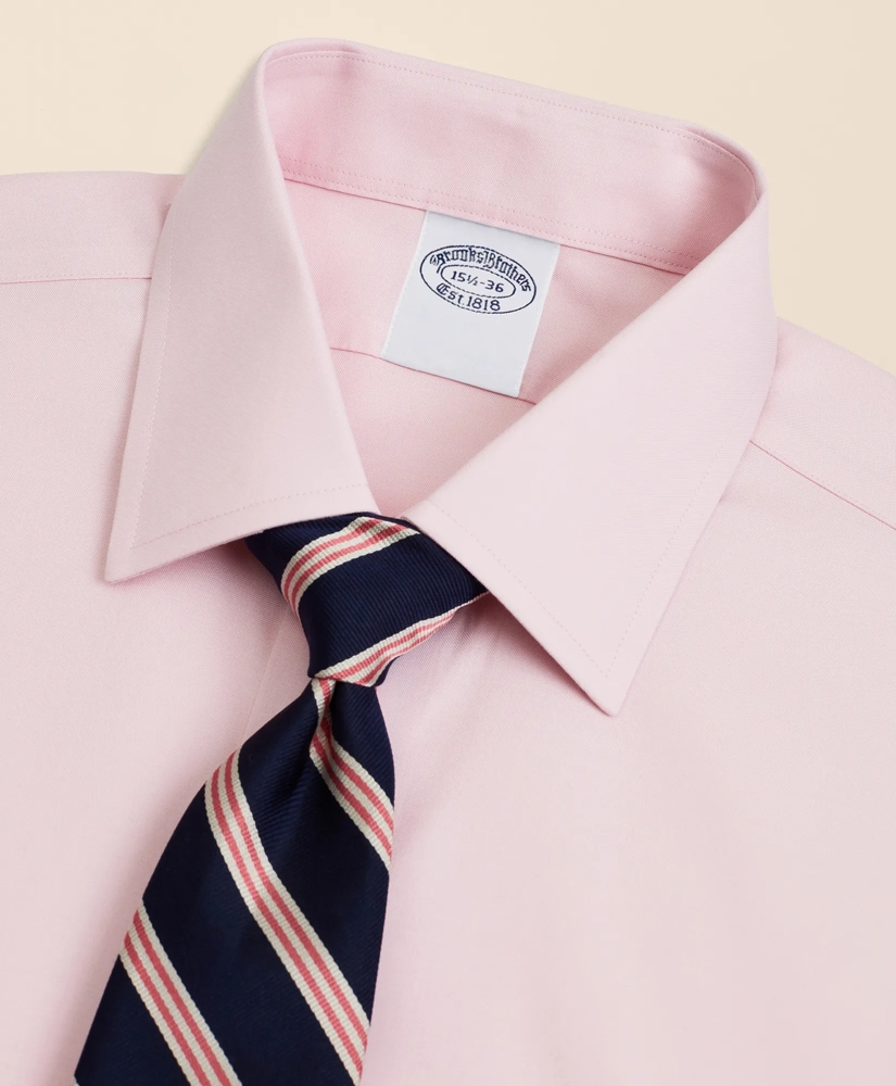Stretch Supima&reg; Cotton Non-Iron Pinpoint Oxford Ainsley Collar Dress Shirt, image 4