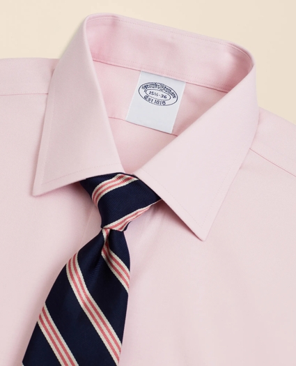 Stretch Supima&reg; Cotton Non-Iron Pinpoint Oxford Ainsley Collar Dress Shirt, image 4