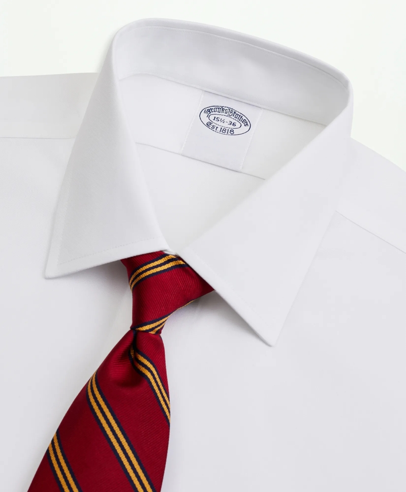 Stretch Supima® Cotton Non-Iron Pinpoint Oxford Ainsley Collar Dress Shirt, image 2