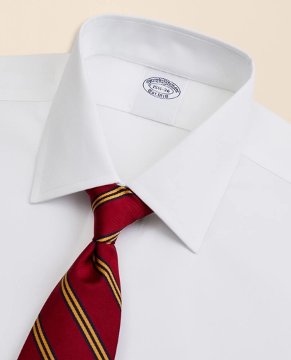 Stretch Supima&reg; Cotton Non-Iron Pinpoint Oxford Ainsley Collar Dress Shirt, image 2