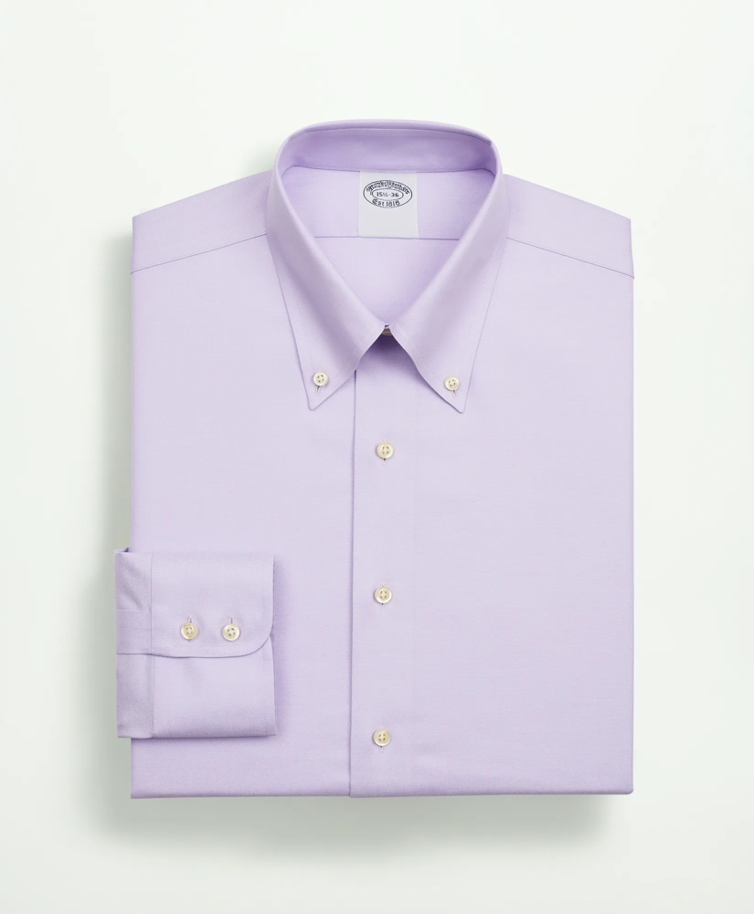 Stretch Supima® Cotton Non-Iron Twill Button-Down Collar Dress Shirt, image 4