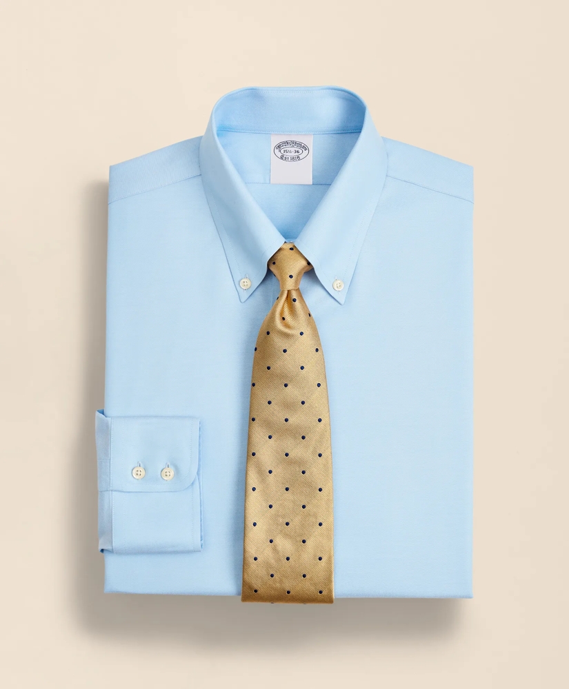 Stretch Supima&reg; Cotton Non-Iron Twill Button-Down Collar Dress Shirt, image 1
