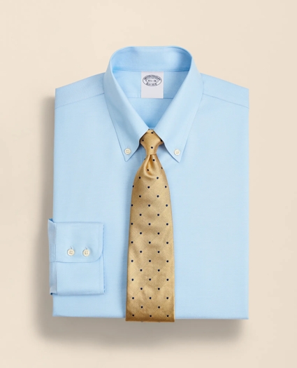 Stretch Supima&reg; Cotton Non-Iron Twill Button-Down Collar Dress Shirt, image 1