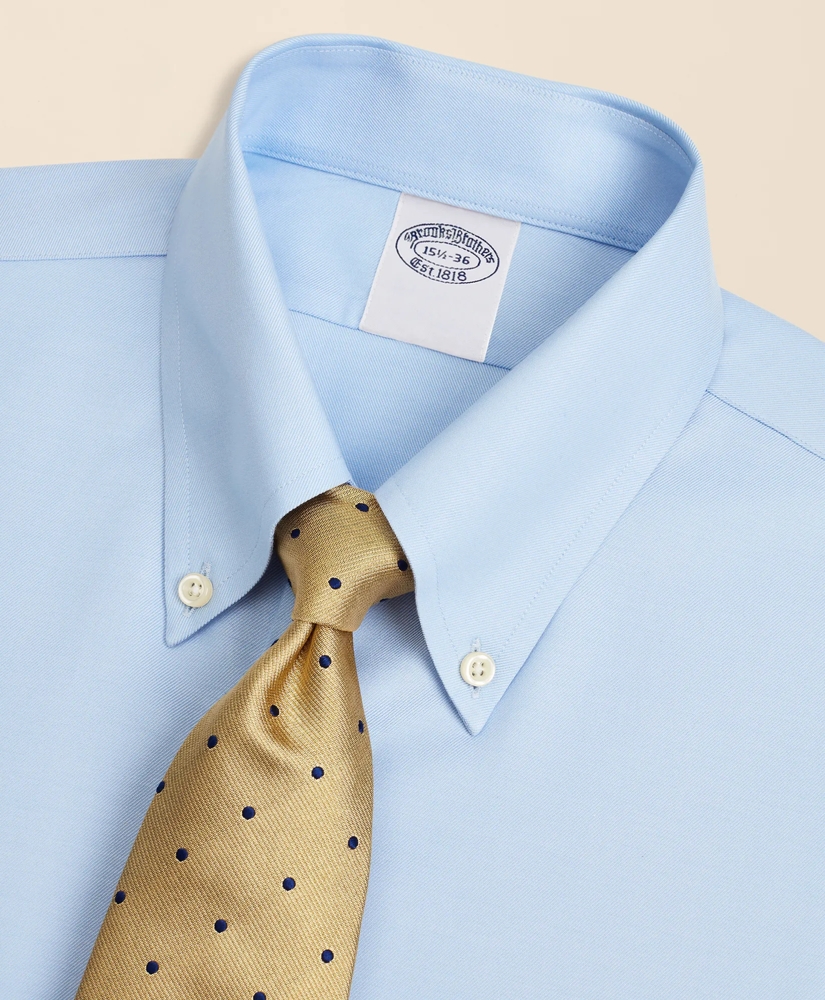 Stretch Supima&reg; Cotton Non-Iron Twill Button-Down Collar Dress Shirt, image 2