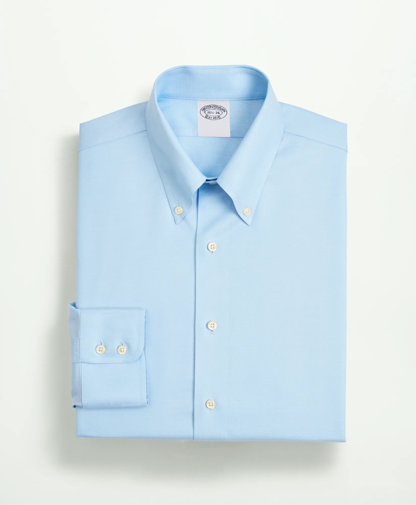 Stretch Supima® Cotton Non-Iron Twill Button-Down Collar Dress Shirt, image 4