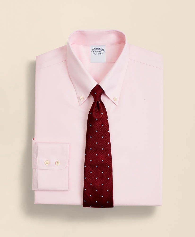 Stretch Supima&reg; Cotton Non-Iron Twill Button-Down Collar Dress Shirt, image 1
