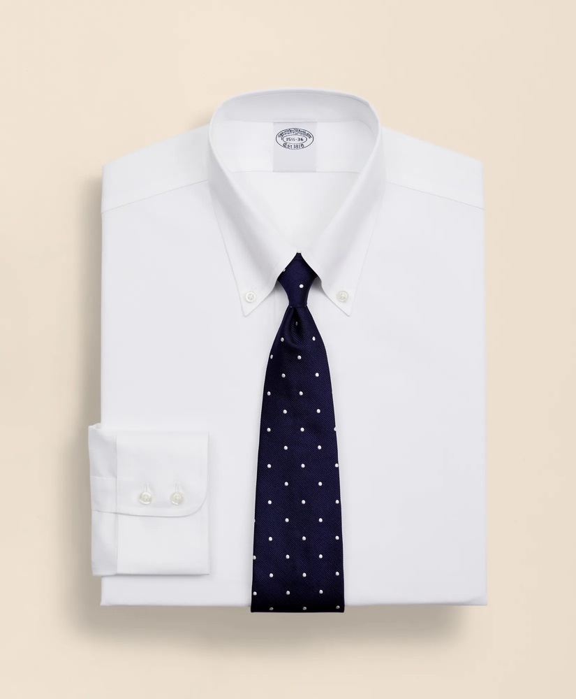 Stretch Supima&reg; Cotton Non-Iron Twill Button-Down Collar Dress Shirt, image 1
