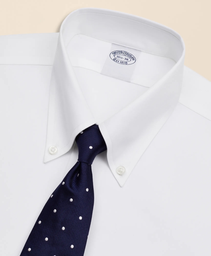 Stretch Supima&reg; Cotton Non-Iron Twill Button-Down Collar Dress Shirt, image 2