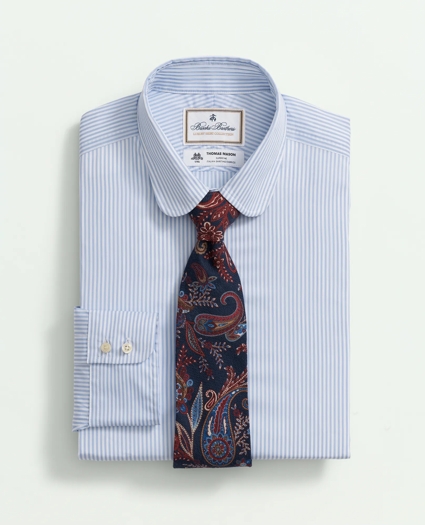 Brooks Brothers X Thomas Mason® Cotton Poplin Club Collar, Striped Dress Shirt, image 1