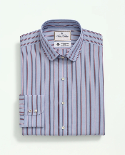 Brooks Brothers X Thomas Mason® Cotton Poplin Club Collar, Striped Dress Shirt, image 4