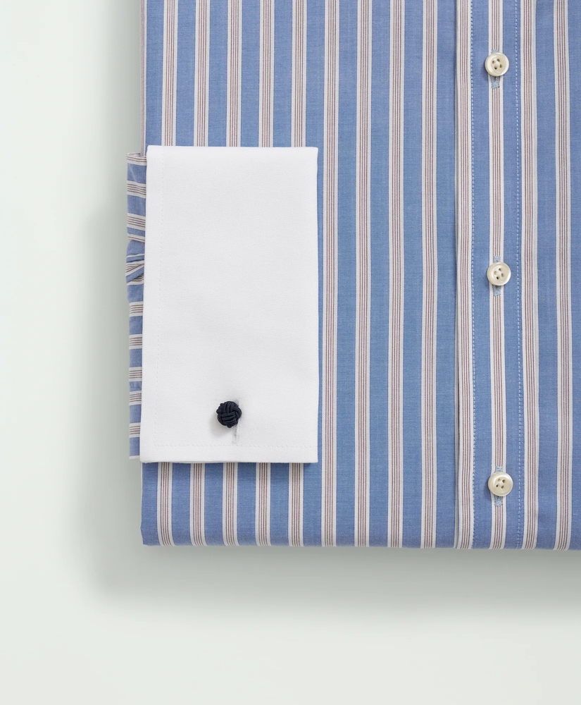 Brooks Brothers X Thomas Mason® Cotton Poplin English Collar, Striped Dress Shirt, image 3