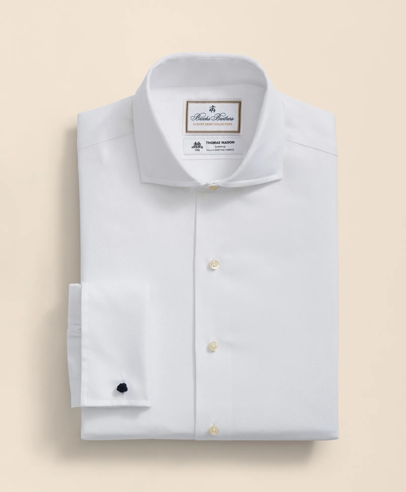 Brooks Brothers X Thomas Mason&reg; Cotton Twill Londoner Collar Dress Shirt, image 2