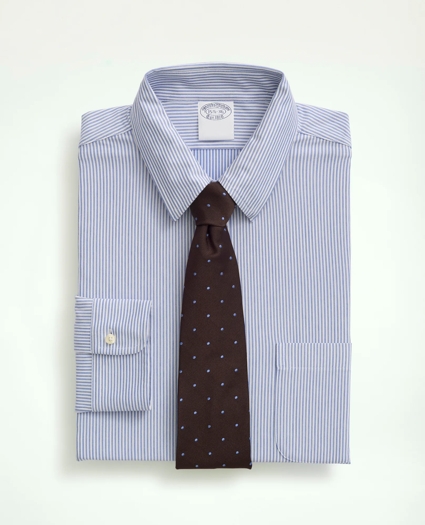Japanese Knit Striped Dress Shirt, image 1