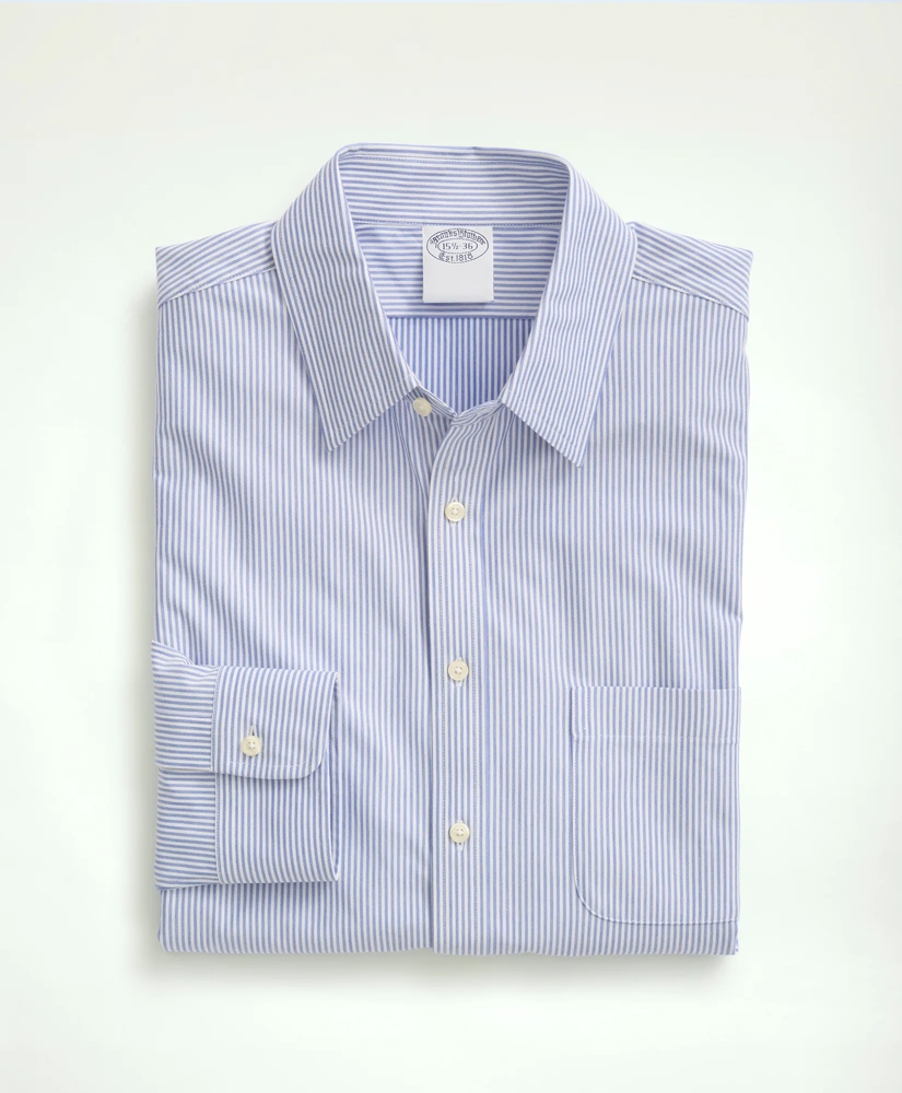 Japanese Knit Striped Dress Shirt, image 4