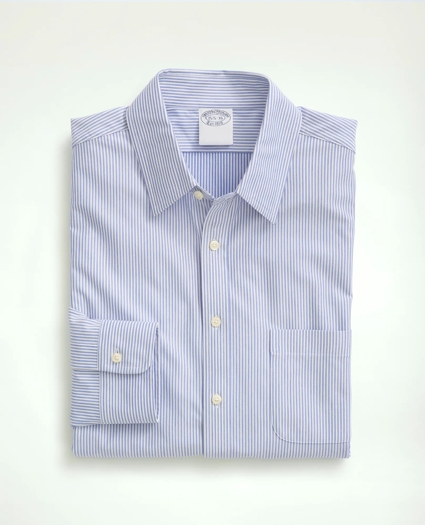 Japanese Knit Striped Dress Shirt, image 4