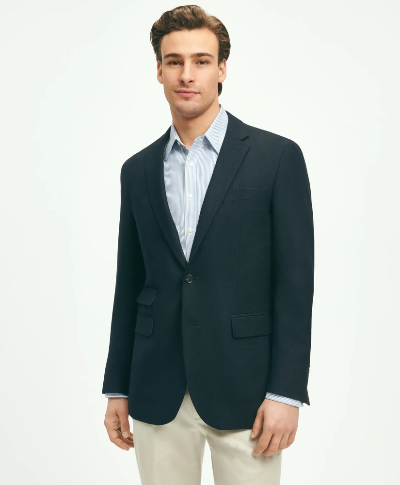 Japanese Knit Striped Dress Shirt, image 5