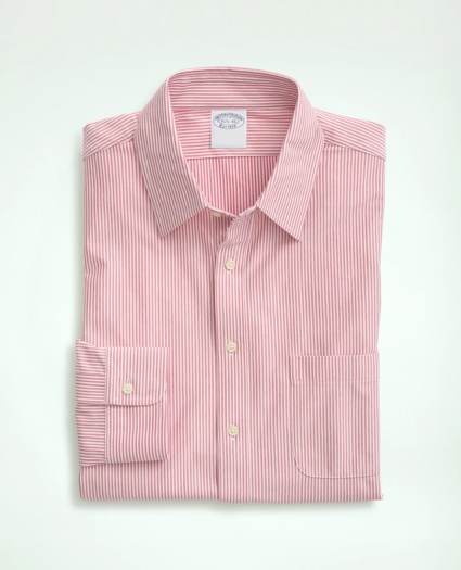 Japanese Knit Striped Dress Shirt, image 1
