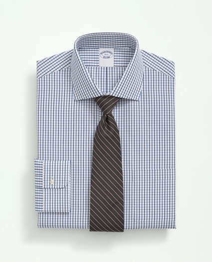 Supima® Cotton Poplin English Collar, Tattersall Dress Shirt, image 1