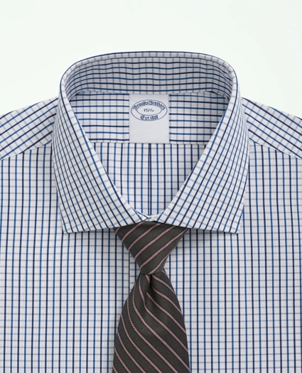 Supima® Cotton Poplin English Collar, Tattersall Dress Shirt, image 2