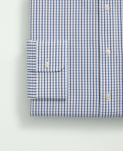 Supima® Cotton Poplin English Collar, Tattersall Dress Shirt, image 3
