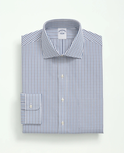 Supima® Cotton Poplin English Collar, Tattersall Dress Shirt, image 4