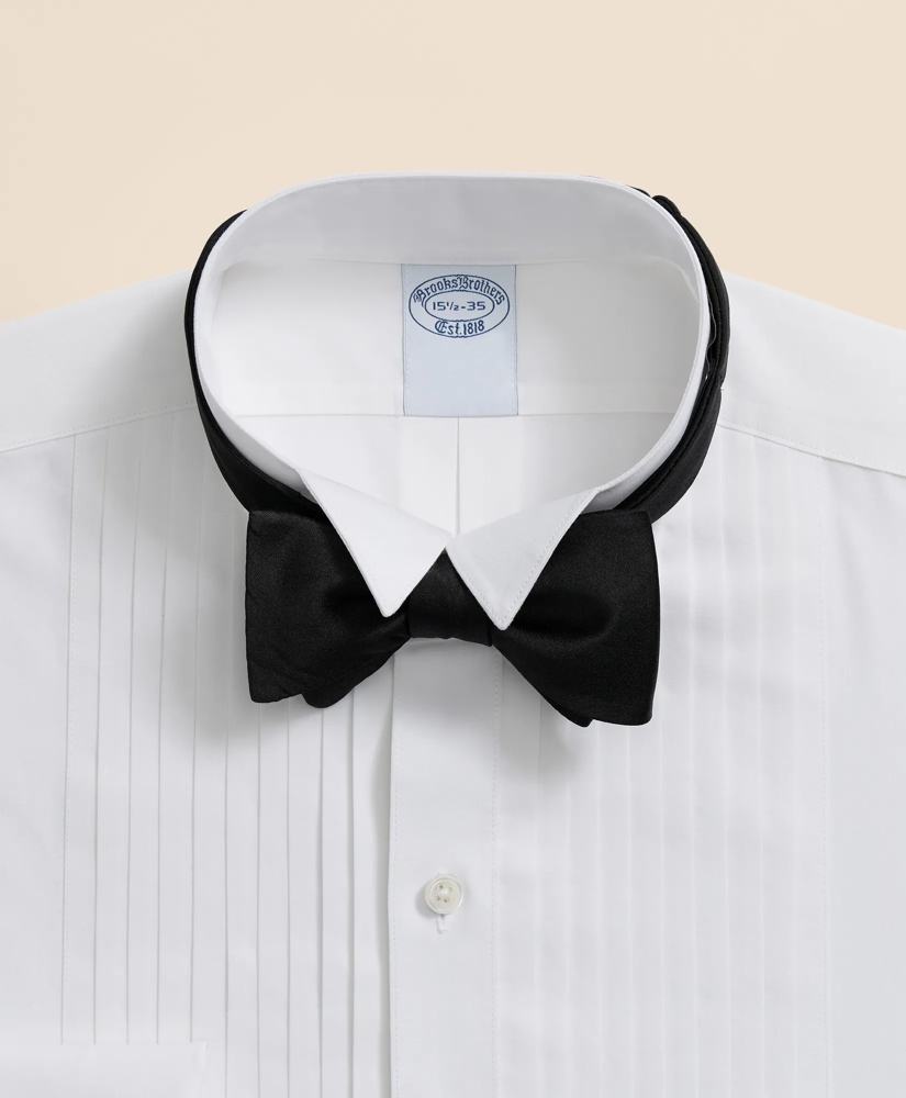 Stretch Supima&reg; Cotton Broadcloth Wing Collar, Tuxedo Shirt, image 4