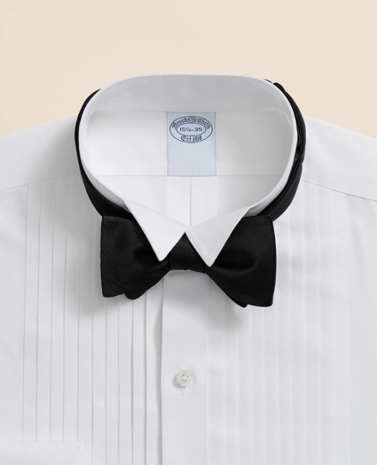 Stretch Supima&reg; Cotton Broadcloth Wing Collar, Tuxedo Shirt, image 4