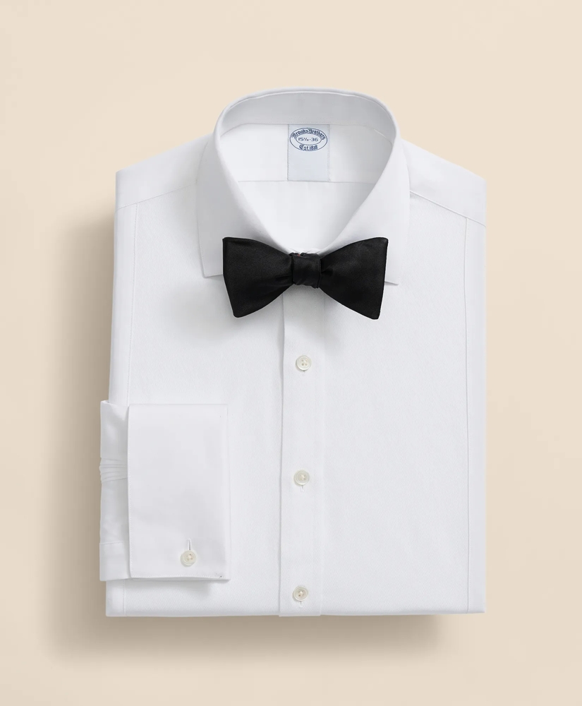 Supima&reg; Cotton Poplin English Collar, Pique Bib Tuxedo Shirt, image 1