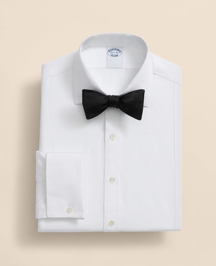Supima&reg; Cotton Poplin English Collar, Pique Bib Tuxedo Shirt, image 1