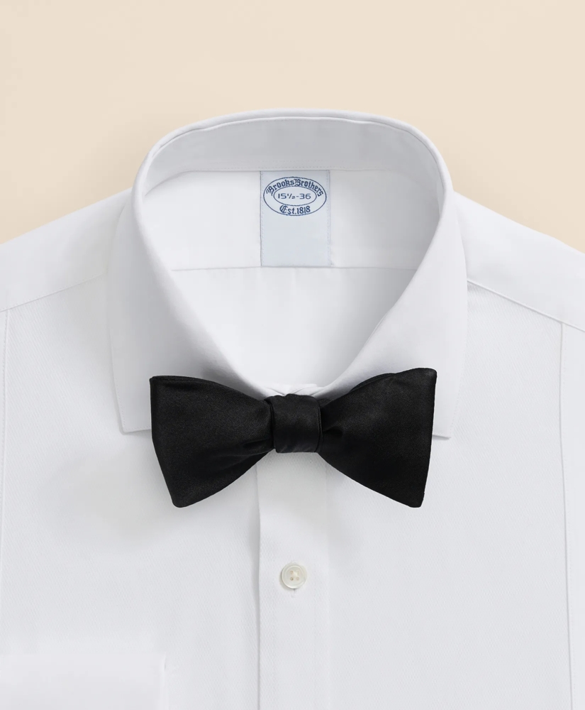 Supima&reg; Cotton Poplin English Collar, Pique Bib Tuxedo Shirt, image 2