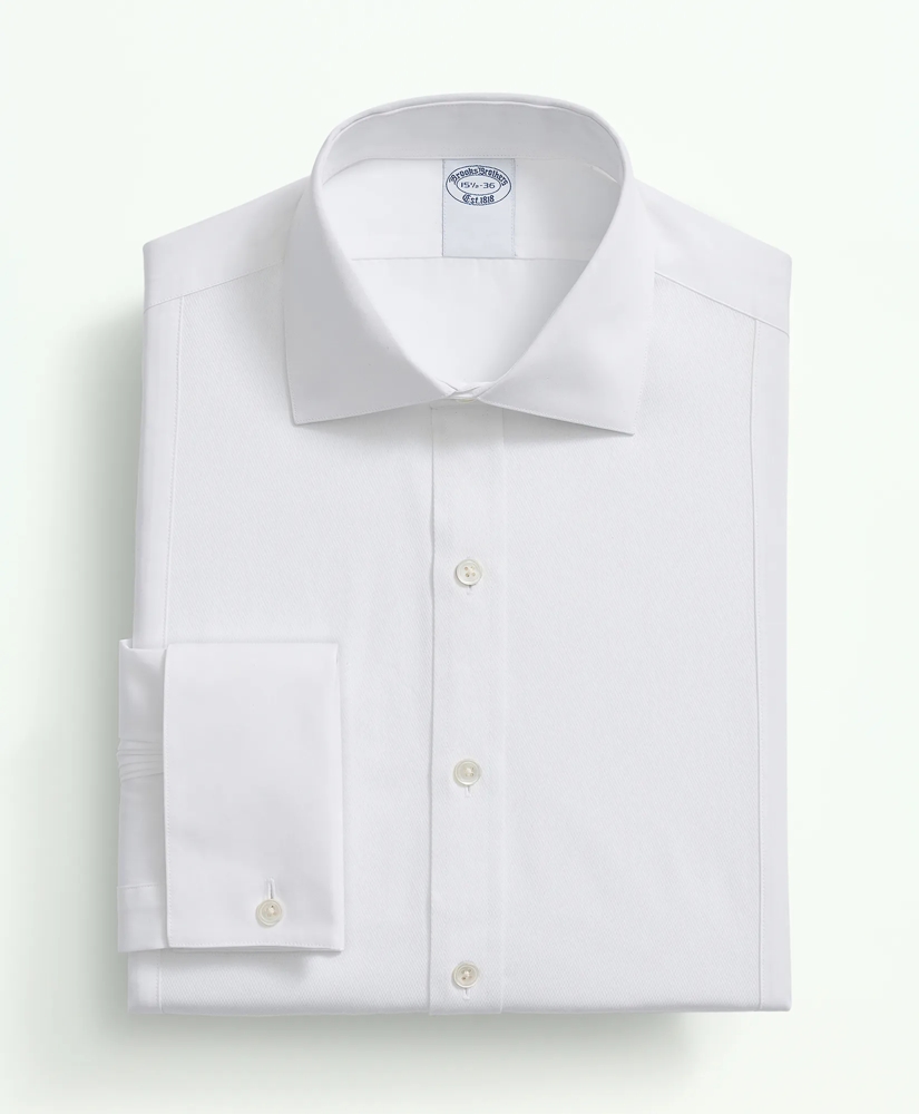 Supima® Cotton Poplin English Collar, Pique Bib Tuxedo Shirt, image 3