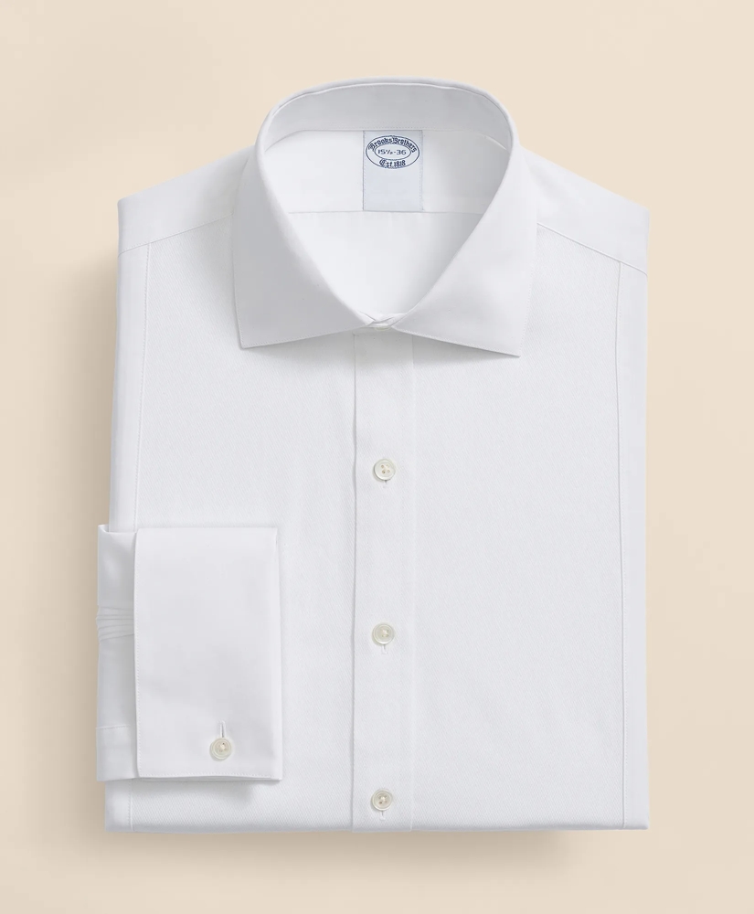 Supima&reg; Cotton Poplin English Collar, Pique Bib Tuxedo Shirt, image 3